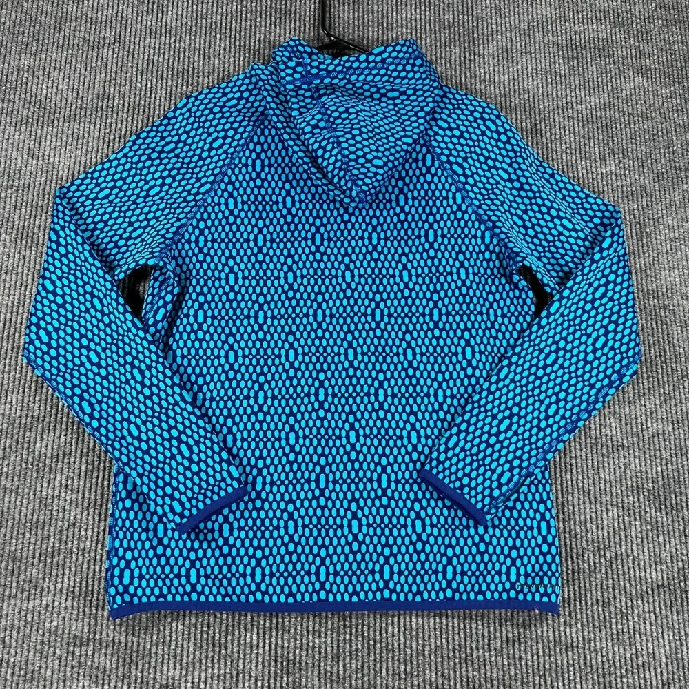 Nike Hoodie Sweatshirt Womens Medium Blue Long Sleeve Therma Fit Outdoor Casual